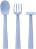Constructive Eating Training Utensils - Made in USA - Blueprint Blue Construction Set