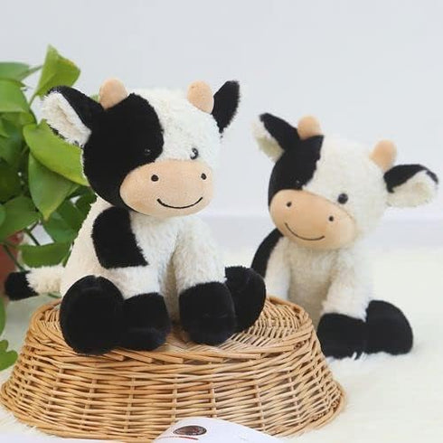 9 inches Cow Stuffed Animal Soft Plush Cute Doll for Boys Girls