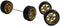 Alloy 1:64 Wheels Tires, Rubber Scale Alloy Wheels with Rubber Tires, Model Alloy and Accessories