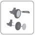 Stroller Bearing Wheel, Rear Wheel Replacement for Babyzen YOYO YOYO+ 6+