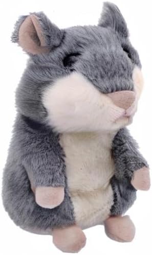 Talking Hamster, Interactive Stuffed Plush Animal, Talking Toy with Cute Sound Effects, Best Buddy for Kids Age 3+