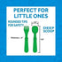 Re-Play Toddler Forks and Spoons Set - 8 Utensils for Kids, Dishwasher and Microwave Safe, Made in USA - A True Blue