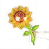 33 Inch Sunflower Foil Balloons, Sunflower Shaped Aluminum Mylar Balloons for Summer Themed Party, 6PCS