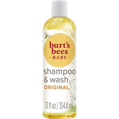 Burt's Bees Baby 12-Ounce (Pack 3) Bee Shampoo & Wash, Tear Free, Bottles