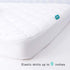 2 Pack 100% 52" 28" Crib Mattress Protector Sheets, Fitted Waterproof Mattress Pad Cover, Noiseless & Machine Wash