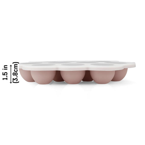 2 Pack 1oz PandaEar Cloud Silicone Baby Food Freezer Tray with Lids, Measurement Markings for Precise Portioning, BPA