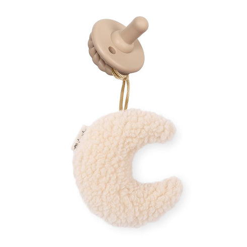 Itzy Ritzy Pacifier and Lovey Set Detachable Plush Moon and Coordinating Toast