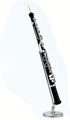 Dselvgvu (6.31") Miniature Oboe with Stand and Case Mini Musical Instrument Oboe Replica Collectible Figurines