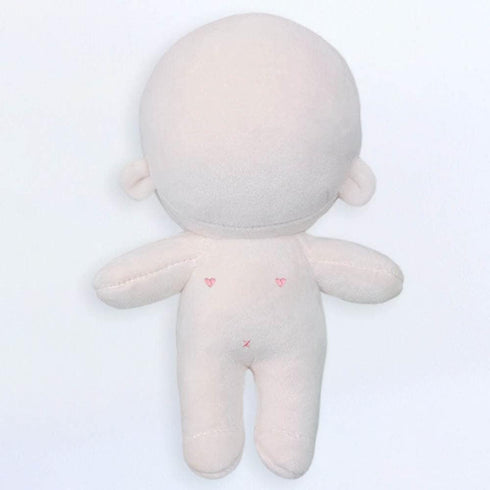 niannyyhouse 7.8in Plush Doll with Embroidery, Humanoid Stuffed Toy with Dress Up Normal Body & Wearable Clothing