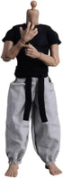1/12 Scale Male Clothes, Men's Tight Short Sleeves Pant Warrior Combat Suit for 6inch Action Figure