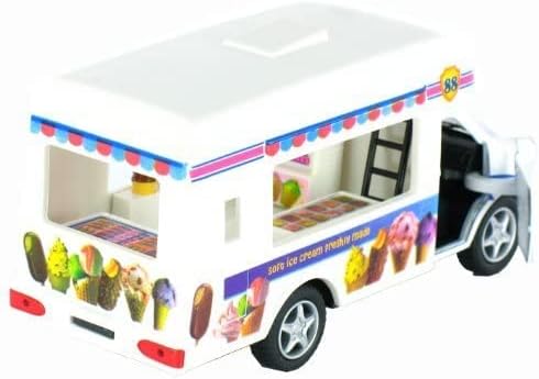 Pullback Action Ice Cream Vending Truck Toy