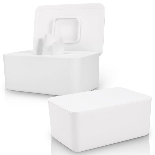 LEQXGO 2 Pack Baby Wipes Dispenser, Wipes Dispenser Baby Wipes Case, Baby Wipe