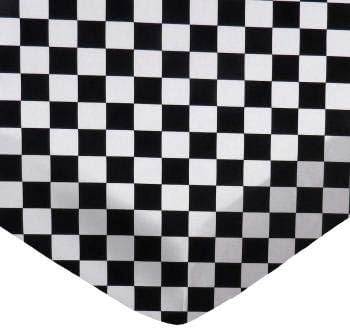 SHEETWORLD.COM SheetWorld 100% Cotton Percale Fitted Crib Toddler Sheet 28 x 52, Black