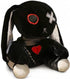 Creepy Goth Bunny Plush Toy - Spooky Stuffed Animal for Easter