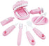 9PCS Plastic Simulation Dentist Play Set, Medical Kit Pretend Toy for Kids, Hygienic Habit Cultivation in 6 Colors