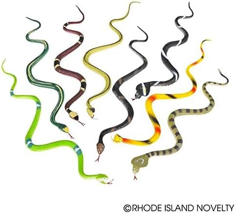 14" Rain Forest Snakes by Rhode Island Novelty, Assorted Designs, Set of 12