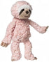10-Inch Blush Pink Plush Baby Sloth Toy - Cuddly Companion