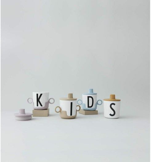 Design Letters Sippy Cup Lids - Durable Drink Lid for Babies, Toddlers & Kids - BPA Free, Dishwasher Safe