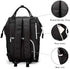 Mommy Milky Chic Diaper Bag- Waterproof USB Charging Port Stroller Straps Changing Pad
