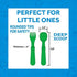 Re-play 3x3 Divided Toddler Plates and Utensils Set | Toddler Forks and Spoons, Dishwasher Safe, True Blue