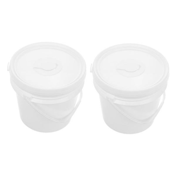 HEATSHAKING 2pcs Plastic Wipes Bucket Lid Handle Portable Wipe Holder Dispenser for Home