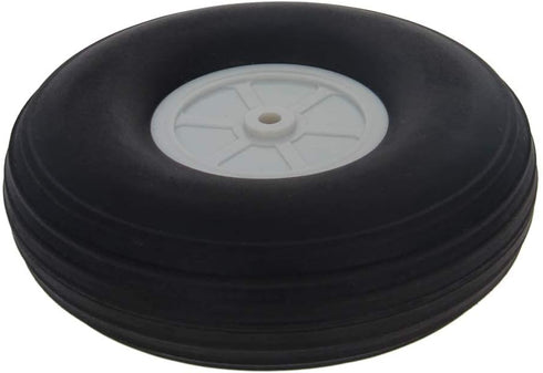 Heyiarbeit 5" RC Model Airplane Foam Wheel Super Light Tire and Wheel Sets for RC Airplane PU Sponge Tire with Plastic Hub 1 Pcs
