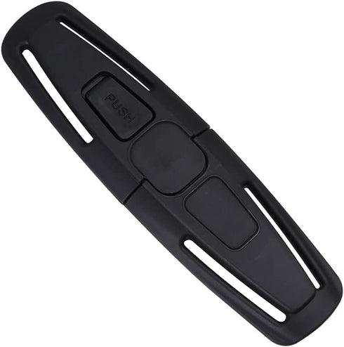 Black Universal Child Seat Chest Harness Clip, Baby Seat Safety Belt Clip Buckle, Adjustable Guard for Kids