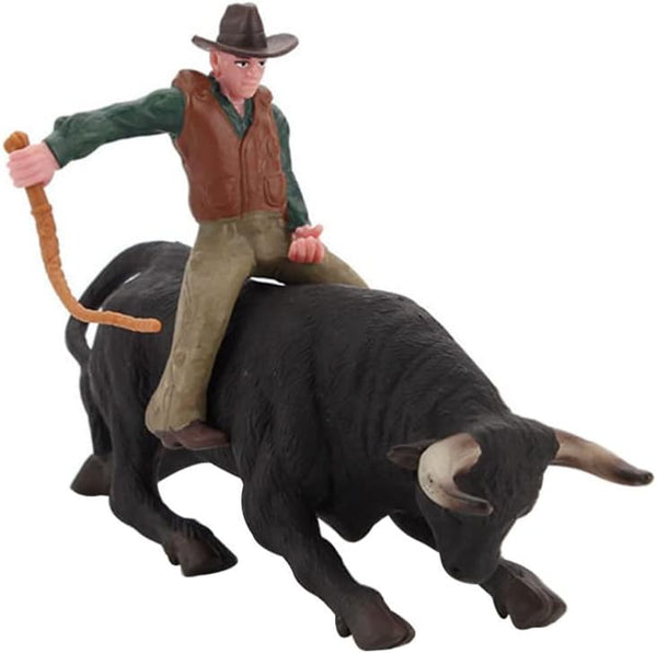 Desktop Cowboy Sculpture Set, Fake Wild West Cowboys Figurines Model Farm Toys for Christmas Birthday
