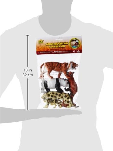 6-Piece Wild Republic Asian Mountain Polybag, Kids Gifts, Educational Toys