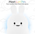 Lumipets Baxter The Bunny Squishy Night Light for Kids | Silicone Lamp with Tap & Remote Control | Rechargeable Color