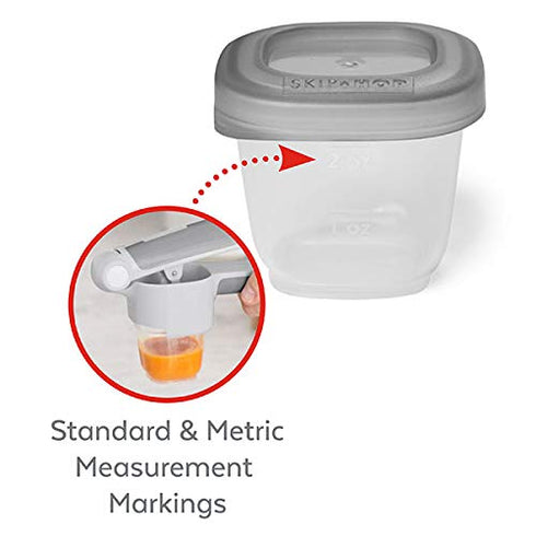 Skip Hop Baby Food Maker, Easy Prep Food Press Set, Grey