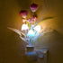 cdar Night Light,Tulip Flower Night Light,LED Nightlight Colorful Plug-in Wall Lamp with Light Sensor for Baby Kids