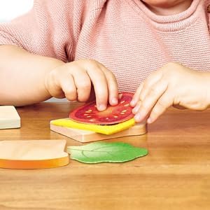 Hape Delicious Wooden Breakfast Playset, Educational Wooden Kitchen Toys for Toddlers Age 3 Years and Up