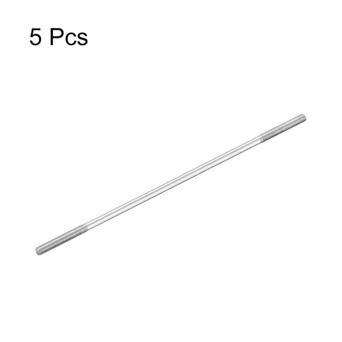 MECCANIXITY 304 Stainless Steel Push Rod Connector, Double End Threaded Rod for DIY RC Car, Boat, Airplane, M2.5x90mm,