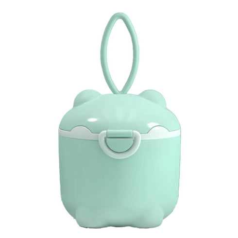 Wooswen Multi-Functional Baby Milk Powder Dispenser, Portable Storage Container with Sealed Grids for