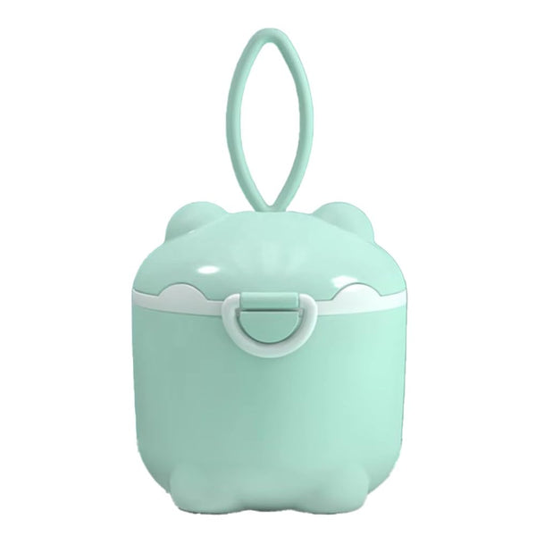Wooswen Multi-Functional Baby Milk Powder Dispenser, Portable Storage Container with Sealed Grids for