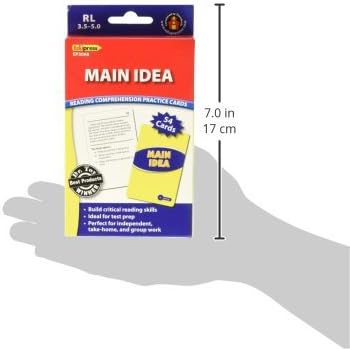 Edupress EP63066 Main Idea Practice Cards Blue Level Medium