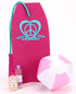 Sophia's Bubble Bikini and Beach Accessories Set, 5 Piece Set for 18" Dolls, Includes Bodyboard and Water Bottle