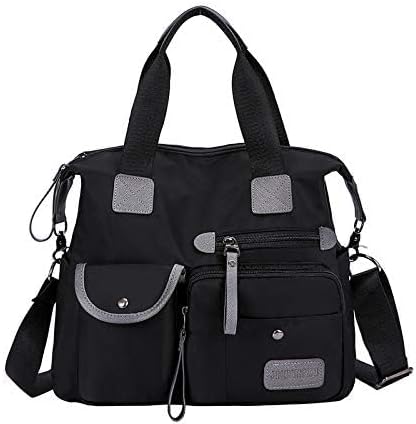 MINTEGRA Waterproof Multi Pocket Nylon Tote Bag for Women