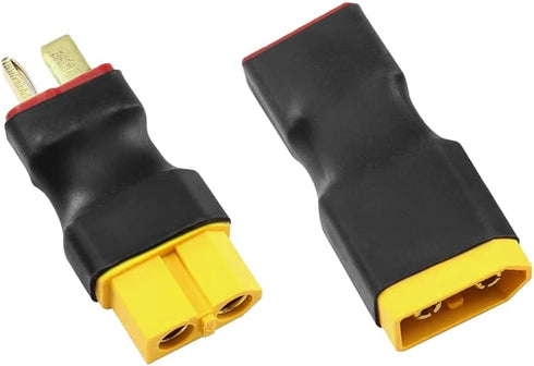 XT60 to T Plug Adapter, RC LiPo Battery Connectors without Wires, Male & Female Connector
