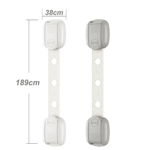 Generic (3 Pack) 3 (Pack 1)) Child Safety Strap Locks Baby Locks for Cabinets and Drawers, Toilet, Fridge & More.