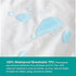 SHEETWORLD.COM 100% 24 38 SheetWorld Waterproof Fitted Portable Mini Crib Mattress Protector Pad Cover, Bamboo Jacquard