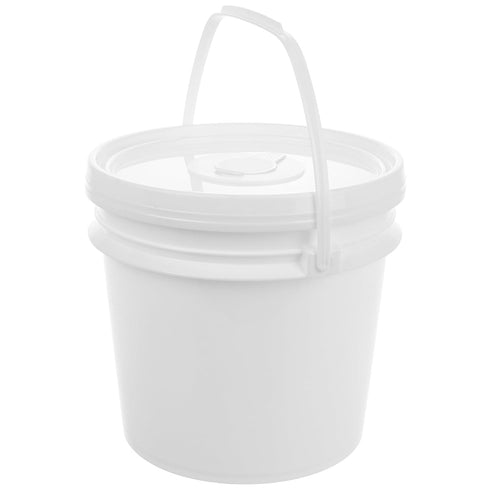 Commercial IMIKEYA Empty Wipes Bucket with Lid and Handle, Heavy Duty Refillable Wipes Container Large Wipe Holder