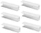 6pcs Safety Door Reinforcement Slot Fence Repair Groove for Stairs Dog Gate, PVC White