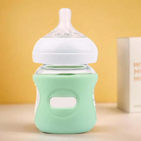 Marsify 2 Pack 4 oz, Silicone Sleeves Compatible with Philips Avent Glass Baby Bottles to Prevent The Baby Bottles from