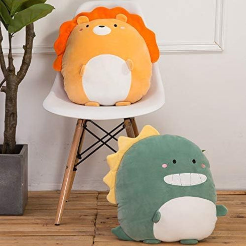 Cute Dinosaur Plush Hugging Pillow - Soft 12 Inch Stuffed Animal Toy for Kids Birthday, Valentine, Christmas