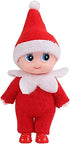 Baby Elf Mini Tiny Toddler Elves, Kid Craft Decoration Accessories for Girls Boys Kids Adults (Red)