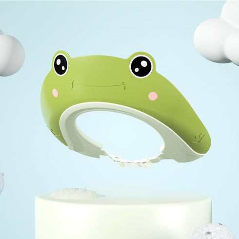 Generic Frog-Shaped Baby Shower Cap - Adorable Green Design