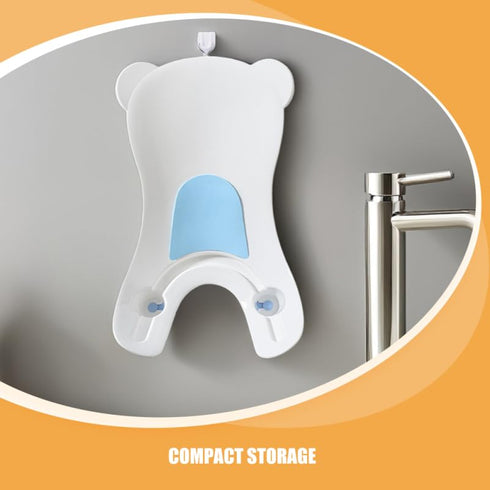 Totority Baby Wash Basin Ergonomic PP Material Newborn Toddler Portable Foldable Potty for Comfortable Bathing & Face