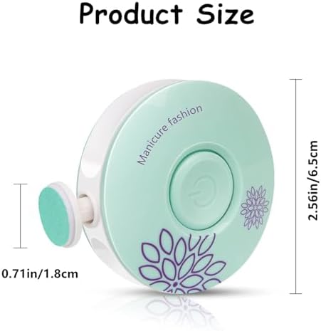 Trimmer Set, 6 2-Pack Newborn Baby Nail Gentle Electric Nail File for Sensitive Nails with Grinding Heads, Quiet Nail